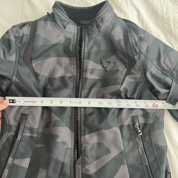 Rev'It Flare 2 Ladies Textile Motorcycle Jacket Camo/Black Gray 36 - Picture 7 of 12